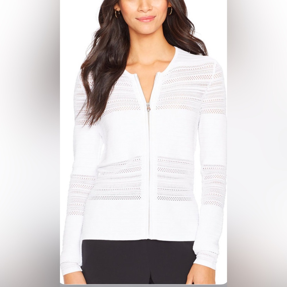 Lauren Ralph Lauren Plus Size Pointelle-Knit Cardigan
